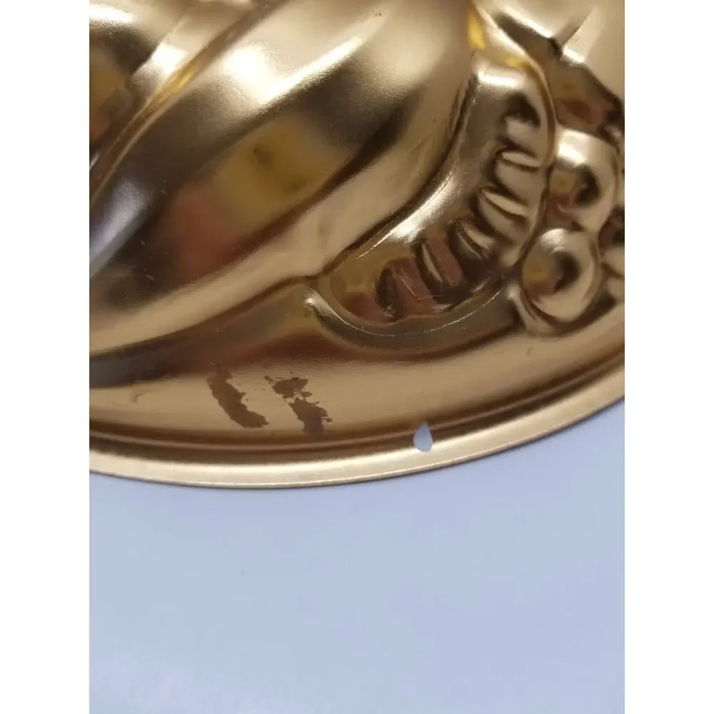 Copper Fruit Pattern Round Jello Mold